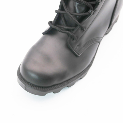 Le sogliole di gomma degli uomini neri di cuoio genuini dello stivale degli stivali tattici di combattimento 6&quot; 8&quot; altezza