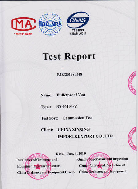 La CINA Shenzhen Xinxing Southern Industrial Development Co., Ltd. Certificazioni
