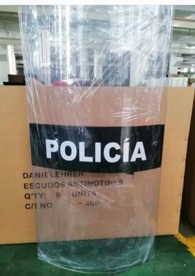 Scudo della polizia anti-sommossa scudo della polizia, scudo di policarbonato trasparente
