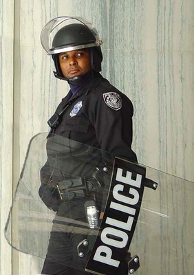 PC puro balistico Logo Customizing Supported materiale dell'anti di tumulto polizia dello schermo