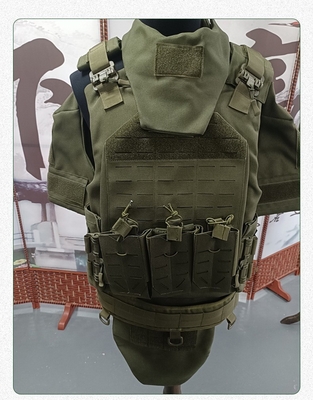 Sistema di sicurezza Molle di tela di Oxford Vestico da trasportatore Vestico tattico con placca corazzata UHMWPE morbida