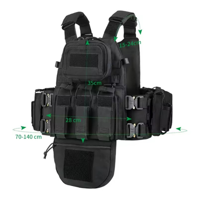 Giubbotto tattico personalizzato attrezzatura da caccia portapiastre verde protezione completa giubbotto tattico allenamento all'aria aperta