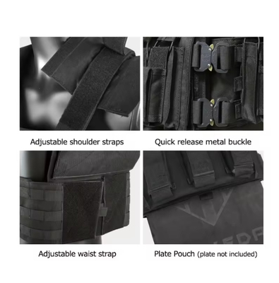 Giubbotto tattico personalizzato attrezzatura da caccia portapiastre verde protezione completa giubbotto tattico allenamento all'aria aperta