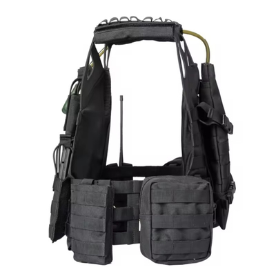 Veste tattica da combattimento con cinture a spalla rimovibili Veste tattica gialla con cinture regolabili