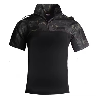 Uniforme tattiche con maniche corte abiti tattici camuffati con asciugatura veloce abbigliamento per sport estivi all'aperto