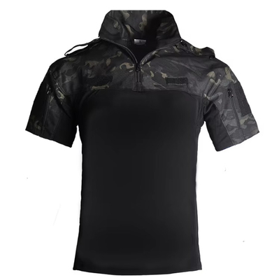 Uniforme tattiche con maniche corte abiti tattici camuffati con asciugatura veloce abbigliamento per sport estivi all'aperto