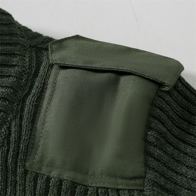 Uomini Verde Oliva Magliato Autunno Inverno Tenere Caldo Spessore Maglione Da Combattimento Outdoor Pullover tattico