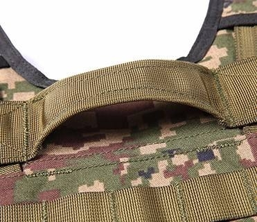Compreso il giubbotto balistico da combattimento di nylon nero con durabilità e comfort