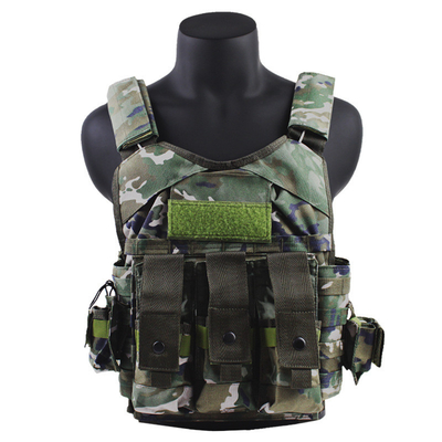 Ghost Vestico tattico multifunzionale resistente all'usura con pannello antiproiettile Abito da allenamento all'aria aperta Camuffamento in otto pezzi