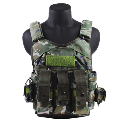 Ghost Vestico tattico multifunzionale resistente all'usura con pannello antiproiettile Abito da allenamento all'aria aperta Camuffamento in otto pezzi
