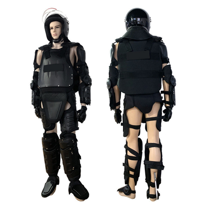 2024 Nuovo completo di difesa nero rigido antifiamma antidisturbo anti-colpo Safety riot suit