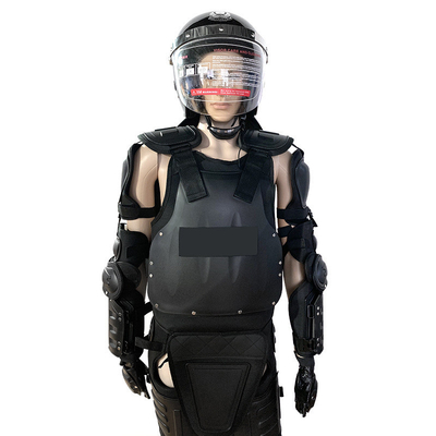 2024 Nuovo completo di difesa nero rigido antifiamma antidisturbo anti-colpo Safety riot suit