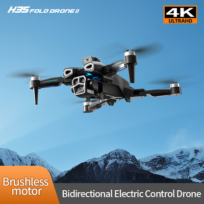 Professionale 4K HD ESC Dual Camera Mini Drone H35 Flusso ottico senza spazzole WIFI Quadcopter Remote di evitazione degli ostacoli
