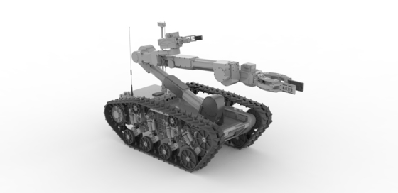 Grandi robot intelligenti multiuso per lo smaltimento di esplosivi