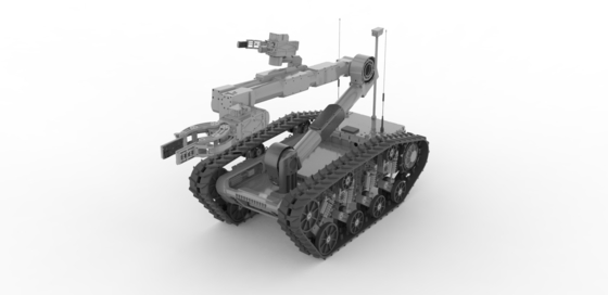 Grandi robot intelligenti multiuso per lo smaltimento di esplosivi