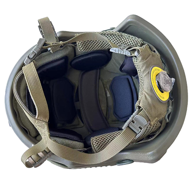 Casco FAST NIJ IIIA Ballistico Kevlar balistico tattico Grande dimensione Alto taglio Casco verde dell'esercito