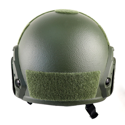 Casco FAST NIJ IIIA Ballistico Kevlar balistico tattico Grande dimensione Alto taglio Casco verde dell'esercito