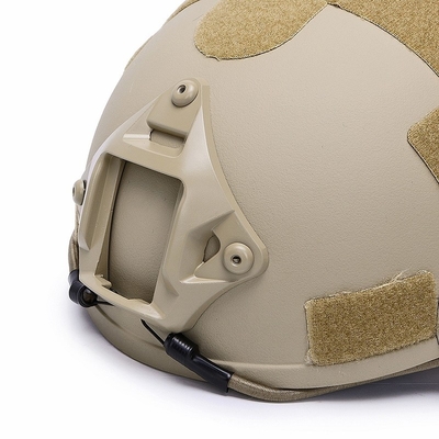 Casco balistico FAST NIJ IIIA Testa di protezione balistica Kevlar Tattico Grande Taglia Casco di alto taglio Khaki