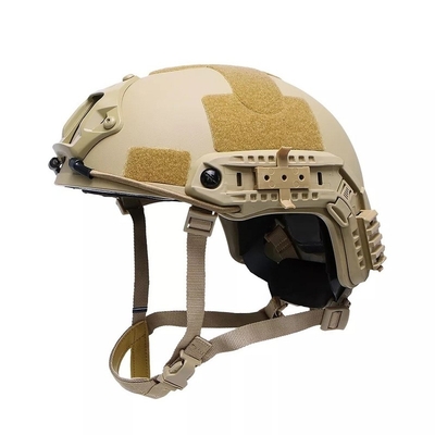 Casco balistico FAST NIJ IIIA Testa di protezione balistica Kevlar Tattico Grande Taglia Casco di alto taglio Khaki