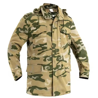 T65/C35 Tessili masselli maschili militari giacche e pantaloni tattici a manica lunga con cuoio diviso