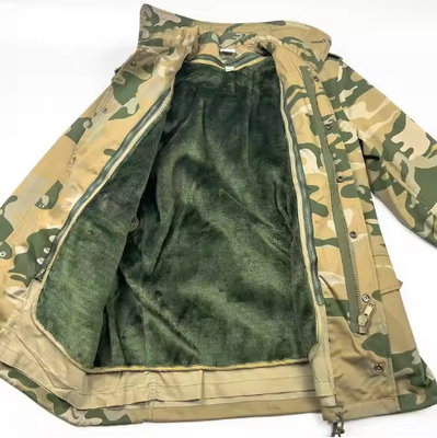 T65/C35 Tessili masselli maschili militari giacche e pantaloni tattici a manica lunga con cuoio diviso