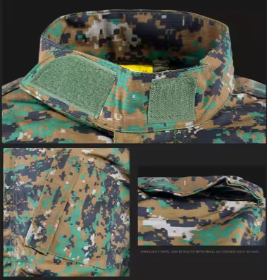 Allenamento tattico maschile Pantaloni da esterno Pantaloni da ginocchio Camo Abbigliamento da lavoro personalizzato Pantaloni lunghi