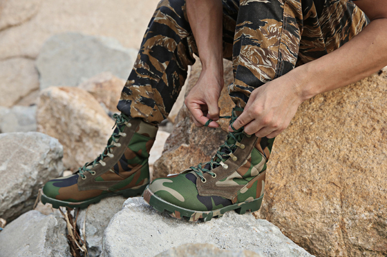 7-12 Scarpe tattiche da caviglia in cuoio resistenti agli urti e non compressive