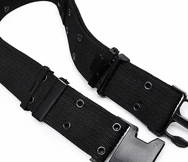 Nero Rapido rilascio Esterno impermeabile PP Custom Webbing cintura tattica per uomini allenamento tattico sport all'aria aperta e escursioni