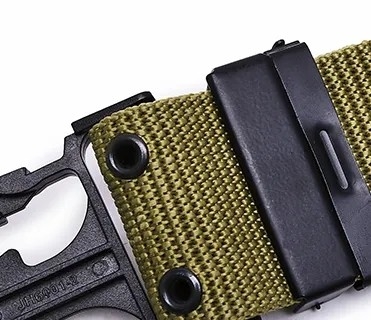 Khaki impermeabile a rilascio rapido PP cintura di telaio cintura tattica per allenamento all'aria aperta e escursioni