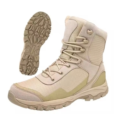 Khaki impermeabile antiscivolo comodo tattico per l' allenamento escursione stivali di allenamento per uomini