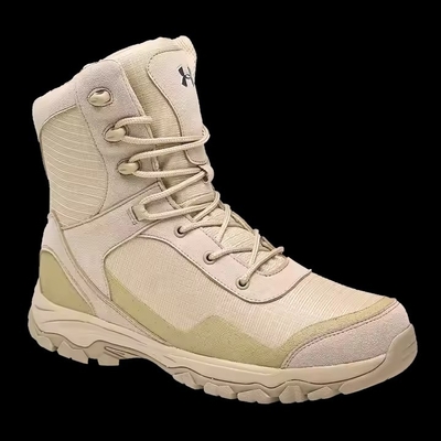 Khaki impermeabile antiscivolo comodo tattico per l' allenamento escursione stivali di allenamento per uomini