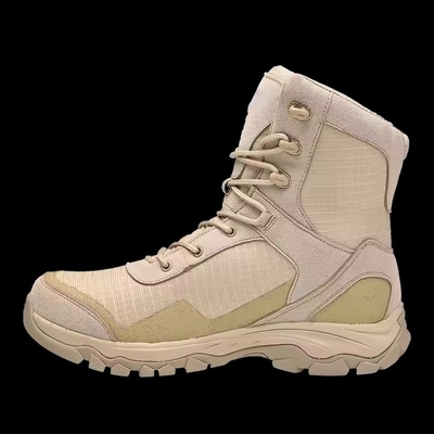 Khaki impermeabile antiscivolo comodo tattico per l' allenamento escursione stivali di allenamento per uomini
