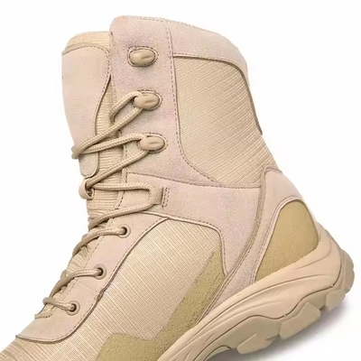 Khaki impermeabile antiscivolo comodo tattico per l' allenamento escursione stivali di allenamento per uomini