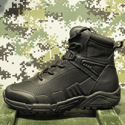 Stivali militari e tattici da uomo, CoolMax Tactical Combat Durable Leather Work Utility Outdoor Hiking Assault Boo