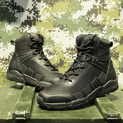 Stivali militari e tattici da uomo, CoolMax Tactical Combat Durable Leather Work Utility Outdoor Hiking Assault Boo