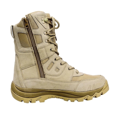 Uomo Tan Colore Acciaio Polpa Di Sicurezza Pelle Comodo Acqueproof Anti-Slip Stivali da Caccia