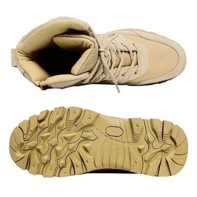 Uomo Tan Colore Acciaio Polpa Di Sicurezza Pelle Comodo Acqueproof Anti-Slip Stivali da Caccia