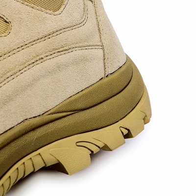 Uomo Tan Colore Acciaio Polpa Di Sicurezza Pelle Comodo Acqueproof Anti-Slip Stivali da Caccia