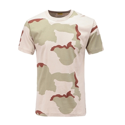 Cina Xinxin Fabbricante Camouflage Collo rotondo Puro cotone maniche corte T-shirt di addestramento tattico