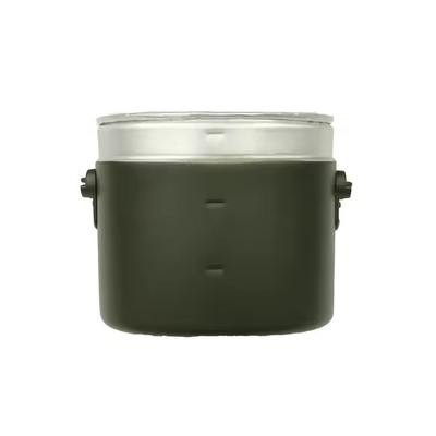 Cantina tattica Oliva verde Bottina di alluminio 3 pezzi Scatola da pranzo Attrezzatura tattica per l'aria aperta