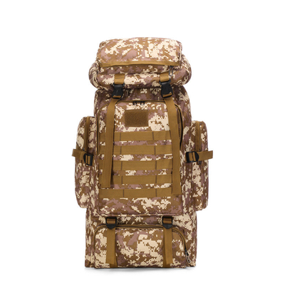 80L Grande Capacità Acqueproof Camuffamento Zaino da escursione Ricerca Zaino tattico Sport all'aperto A piedi Zaino da viaggio