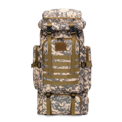 80L Grande Capacità Acqueproof Camuffamento Zaino da escursione Ricerca Zaino tattico Sport all'aperto A piedi Zaino da viaggio