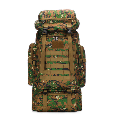 80L Grande Capacità Acqueproof Camuffamento Zaino da escursione Ricerca Zaino tattico Sport all'aperto A piedi Zaino da viaggio