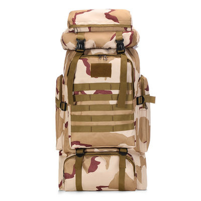 80L Grande Capacità Acqueproof Camuffamento Zaino da escursione Ricerca Zaino tattico Sport all'aperto A piedi Zaino da viaggio