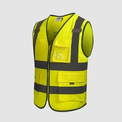 Giacca ad alta visibilità Abbigliamento da lavoro Vestico di sicurezza riflettente con riflettore per la sicurezza stradale sul posto di lavoro