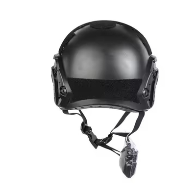 Casco protettivo tattico nero resistente con vetro per addestramento tattico
