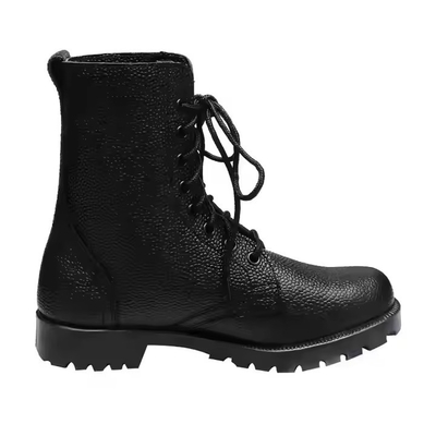 Calzature tattiche su misura Scarpe di pelle di colore nero con scarpe da allenamento in pelle Geinuen Scarpe da allenamento di pelle nero