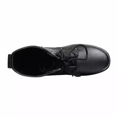 Calzature tattiche su misura Scarpe di pelle di colore nero con scarpe da allenamento in pelle Geinuen Scarpe da allenamento di pelle nero