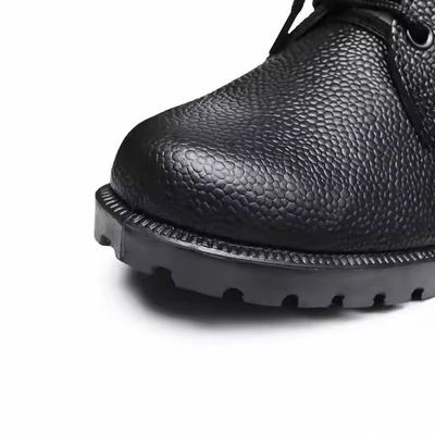 Calzature tattiche su misura Scarpe di pelle di colore nero con scarpe da allenamento in pelle Geinuen Scarpe da allenamento di pelle nero