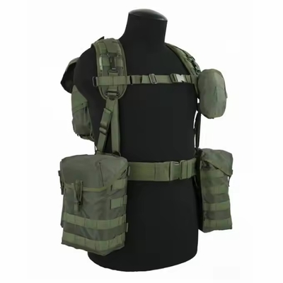 Arnesso personalizzato colore verde giubbotto tattico rig di petto pesante
